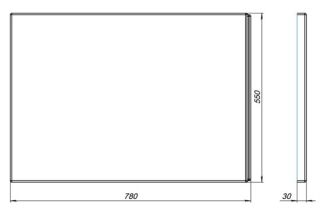 Боковая панель для ванны Aquanet Lotos 330886 80 см